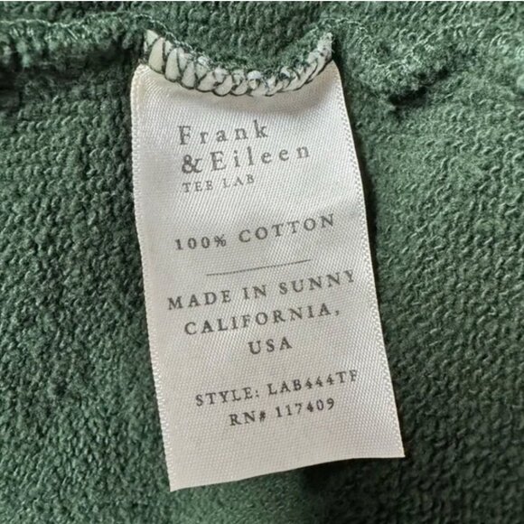 Frank & Eileen Izzie Party Sweatshirt Dress Triple Fleece Green Medium M - Picture 9 of 11